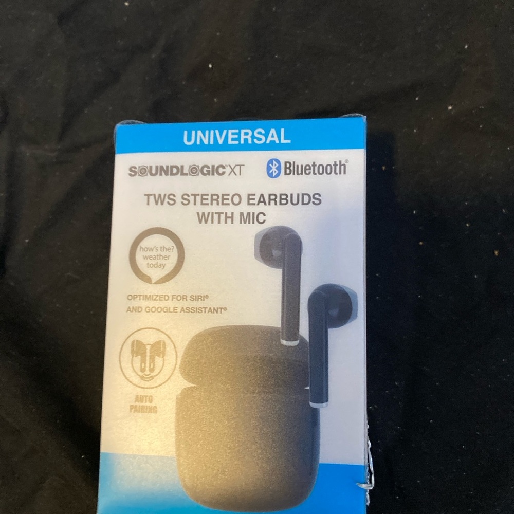 SoundLogic XT Bluetooth Earbuds with Mic - Black